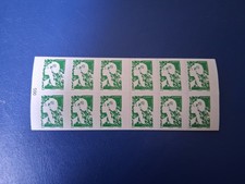 Carnet De 12 Timbres Marianne de L Avenir Autoadhésif Lettre Verte