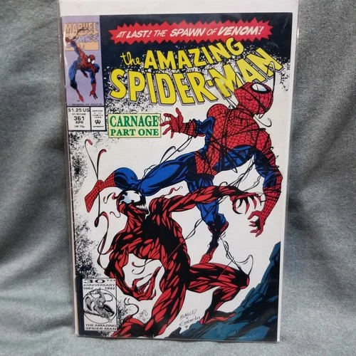 AMAZING SPIDER-MAN  #361-1ST APPEARANCE OF CARNAGE! BEAUTIFUL!