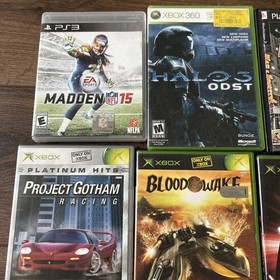 Video Game Lot Bundle - Need Resurfaced - Untested - Halo, Blood Wake, Lego Star