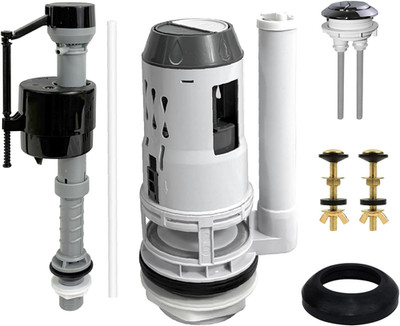 3-Inch Dual Flush Valve Replacement Kit,Universal for 2-Piece Toilets,Has Flush