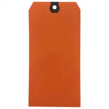 Shipping Tag, Colored, Orange, Pk500, 61Kv03