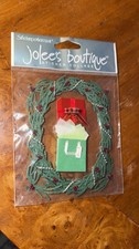 Rare Jolee  s Boutique Christmas Pine Wreath With Gifts Scrapbooking Stickers