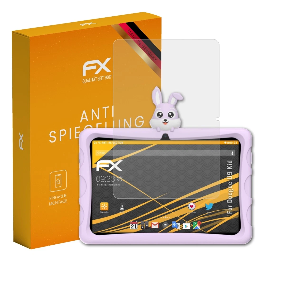 AtFoliX 2x Screen Protector for Doogee U9 Kid Protective Film Matte & Shockproof Film