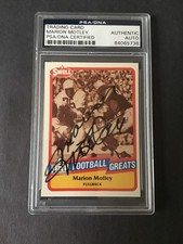 1989 Swell Marion Motley Auto PSA Authentic Browns