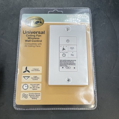 Hampton Bay 3-Speed Universal Ceiling Fan Wireless Wall Control 1001 309 491