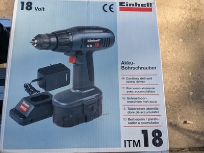 Einhell 18volt cordless drill and Screw driver with battery and charger