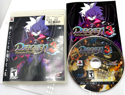 Disgaea 3 Absence of Justice - Sony PS3 - Complete CIB Case Disc Manual