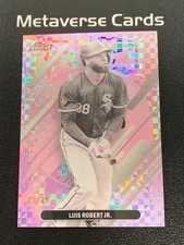 2025 Topps Finest #297 Luis Robert Jr. Pearl Checkerboard Refractor 09/30 SP