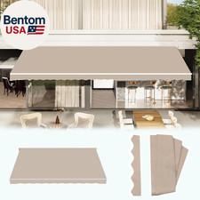 1410 Retractable Awning Fabric Replacement Sun Shade Patio Awning Cover Outd