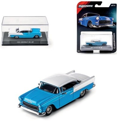 CHEVROLET Bel Air - 1955 - blue / white - Majorette 1:64