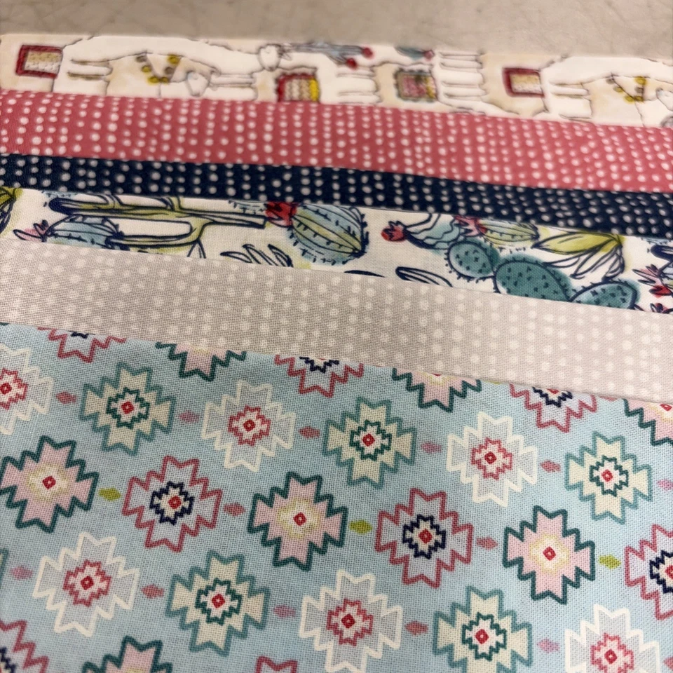 Tela Edredón Creativo Annie's + Patrón Llamaste Colección FQ098 Nuevo Foto 3 de 4