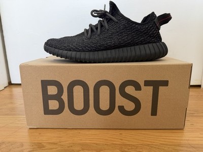 adidas Yeezy Boost 350 Pirate Black 2023 Size 9 Used - Good Condition 