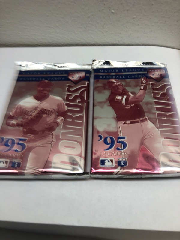 (2) 1995 Donruss Baseball Series II 2 Packs, 12 Cards/pack Great Inserts