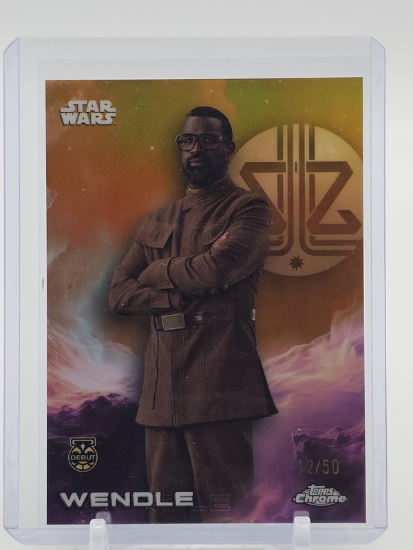 WENDLE TOPPS CHROME STAR WARS SKELETON CREW GOLD #191 /50 Q7188