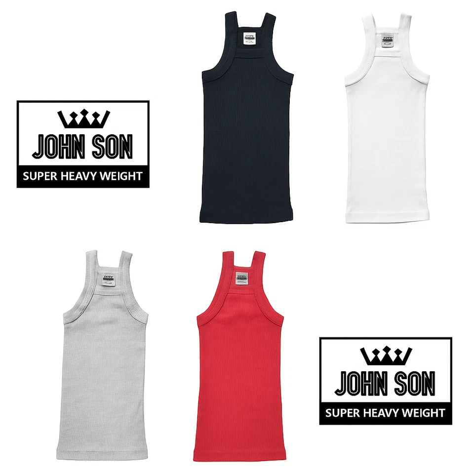 Camiseta sin mangas G-unit para hombre [JOHN SON] corte cuadrado muscular peso súper pesado [única] Foto 3 de 4