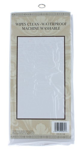 Shower Curtain Liner White Vinyl Machine Washable Wipes Clean - Picture 2 of 3
