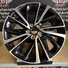 1 X GENUINE TOYOTA C-HR 19” ALLOY WHEEL 7J ET35 15 SPOKE BLACK/DIAMOND 8881-4