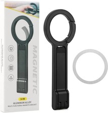 Foldable Aluminum Magnetic Phone Tripod for iPhone 12/13/14/15/16 - 8.86" Black