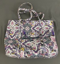 Vera Bradley Disney Tote Bag Mickey Minnie Goofy Donald Purple