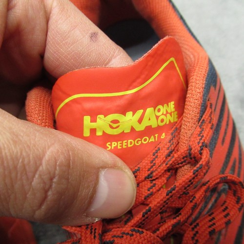 Hoka Mens Shoes 10 Navy Blue Speedgoat 4 Trail Running Run Active Lightweight - Picture 3 of 16