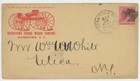 Mr Fancy Cancel SC 220 ILLUSTRATED AD WATERTOWN SPRING WAGON CO NY 1891 CVR  — photo 2