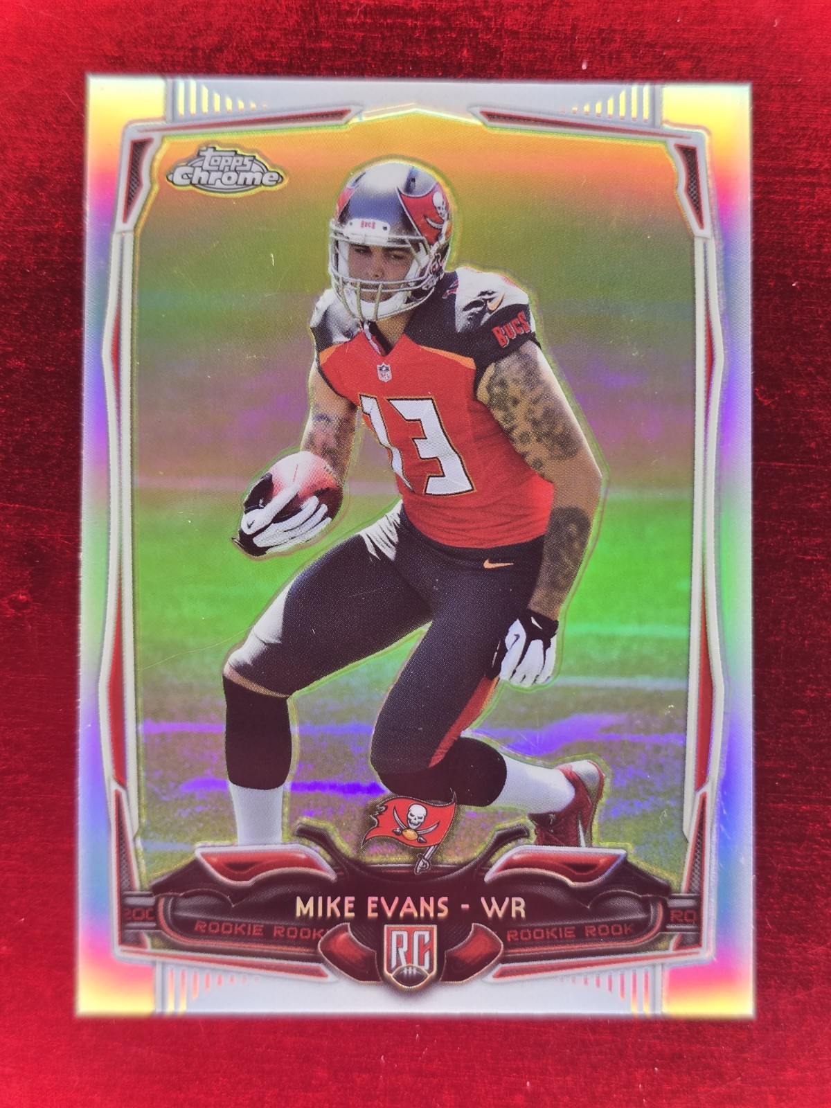 2014 Topps Chrome Mike Evans #185 SILVER REFRACTOR RC Rookie Buccaneers 