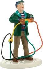 Fire It Up Dad Department 56 Snow Village 4030742 Christmas Vacation accessory