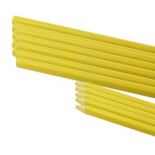 25x słupki z włókna szklanego 160cm ogrodzenie elektryczne słupki ogrodzeniowe pastwiska żółte bez izolatora konie