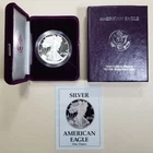 1988-S American Silver Eagle Proof 1 oz .999 Silver Dollar with Box & COA.