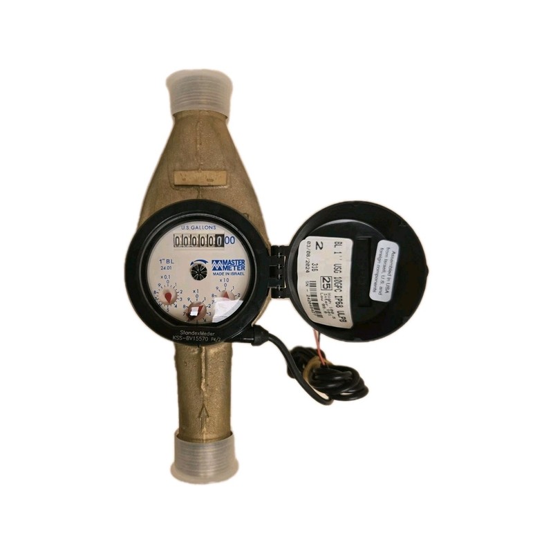 Master Meter BL 1" USG 10 GPC IP 68 ULPB Water Meter w/ Pulse Output