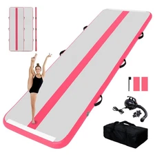 Tuxedo Sailor Inflatable Gymnastics Mat w/ Electric Pump, Storage Bag, Repair Ki