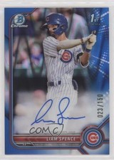 2022 Bowman Chrome Prospect Blue RayWave Refractor 23/150 Liam Spence Auto 09j5