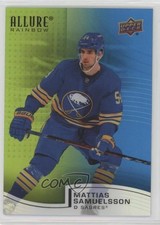 2021 Upper Deck Allure Rainbow Green Blue 100/299 Mattias Samuelsson #R-37 12v7