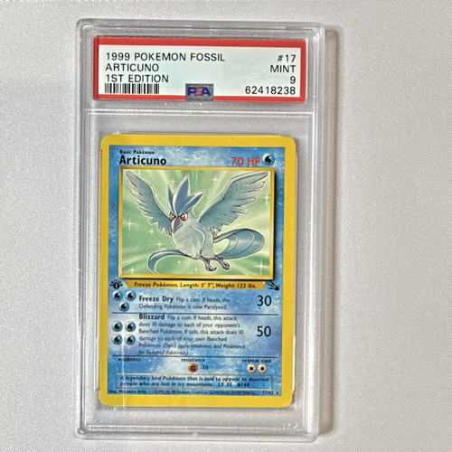 Articuno (1st Edition) graded PSA 9 for sale on eBay