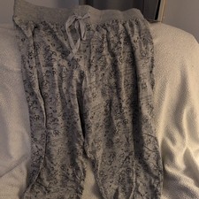 Disney Mickey Mouse Allover Print Hi-Rise Pull-On Jogger Pants XL Women Gray