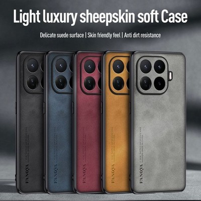 Für Xiaomi 17T/17T Pro,Stoßfestes Retro weiches Leder Hybrid Phone Case Cover