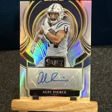 2025 Select Alec Pierce Autograph Silver Prizm Colts WR🔥 Clean Holo SP