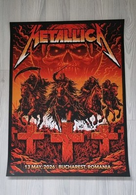 METALLICA - Poster Bucharest Romania - Tour Limited Pop Up Shop Numbered 363/615