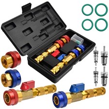 AC Valve Core Removal Tool, R134a R1234yf R22 High Low Pressure Valve Core Quick