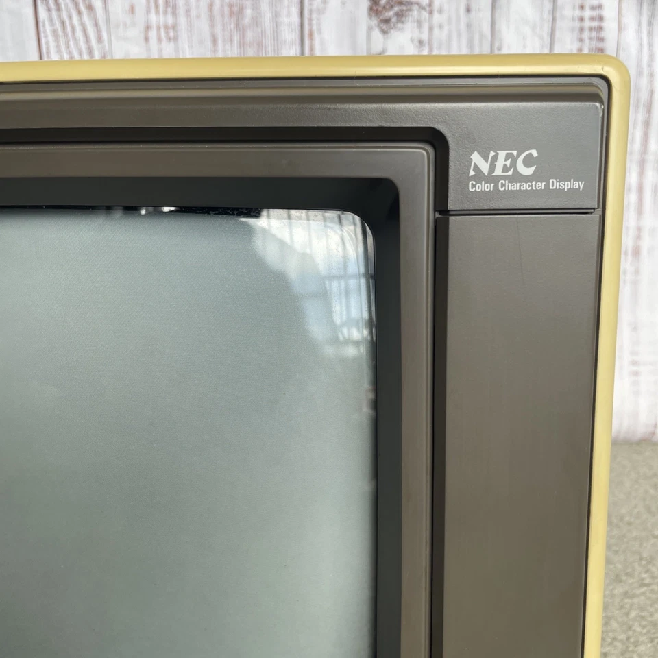 NEC JC-1216DFA Color Character Display RGB CRT Monitor 12” 1983 Powers On Read - Image 3 of 4