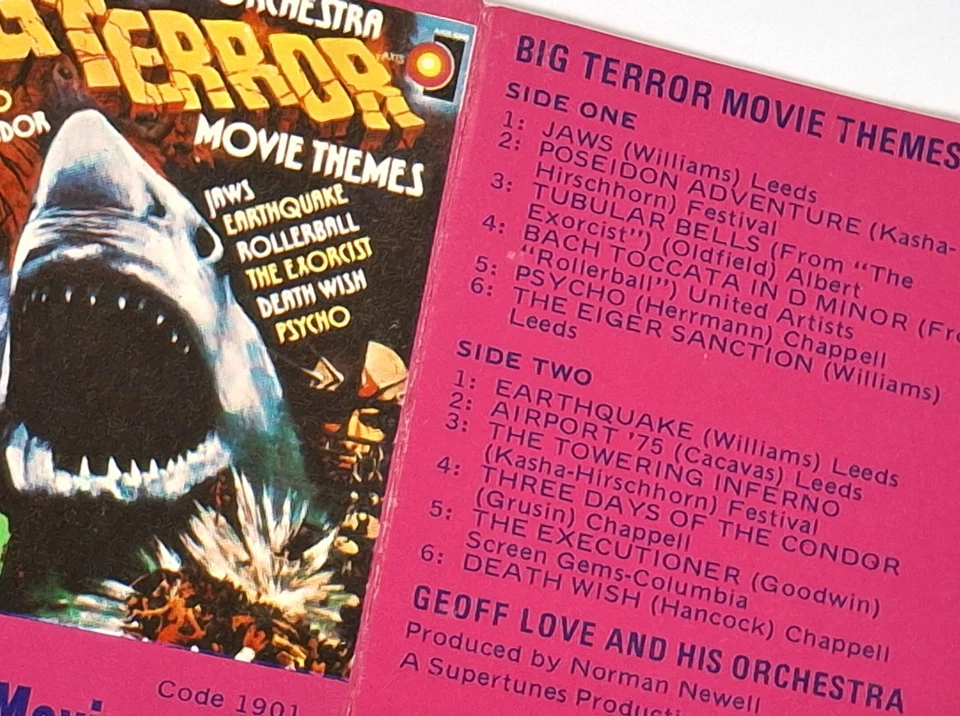 BIG TERROR MOVIE THEMES Geoff Love & Orchestra Cassette Tape - Horror Soundtrack - Image 4 of 4