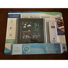 La Crosse Technology V10-TH Remote Monitoring Color Weather Station NWT 80