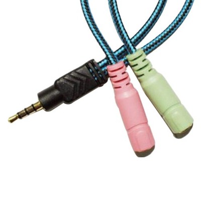  3 .5mm Headset-adapter Für Pc Kopfhörer Audiokabel-Adapter Adapterkabel