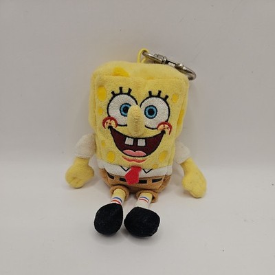 SpongeBob Schwammkopf Mini Plüsch Ty Schlüsselanhänger Metallclip