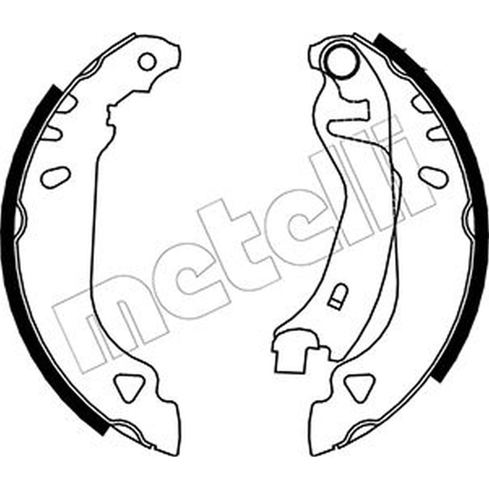 ORIGINAL® Metelli Bremsbackensatz Hinten für Fiat PUNTO UNO (146_ 158_) PUNTO