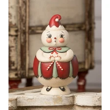 Bethany Lowe Double Cane Candice Jolly Jar Snowman Christmas Johanna Parker