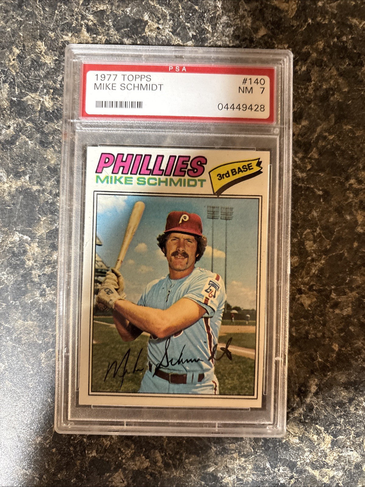 1977 Topps - Mike Schmidt #140 PSA 7 NM Philadelphia Phillies