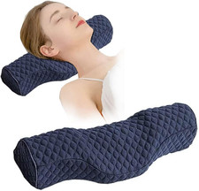 Cervical Neck Pillow for Pain Relief Sleeping, Neck Roll Pillow Memory Foam for