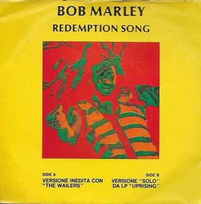 BOB MARLEY Redemption Song 7'' Single Zustand Gute Italienische Ausgabe