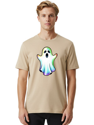 Ghost-1 Mens Graphic Tee, 100% Cotton, Casual Summer Wear